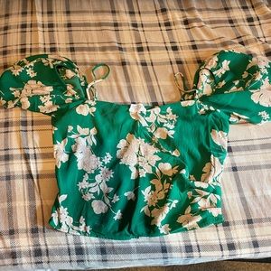 Floral crop top